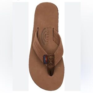 Rainbow Brown Wide Strap Flip Flop Women’s 7.5-8.5